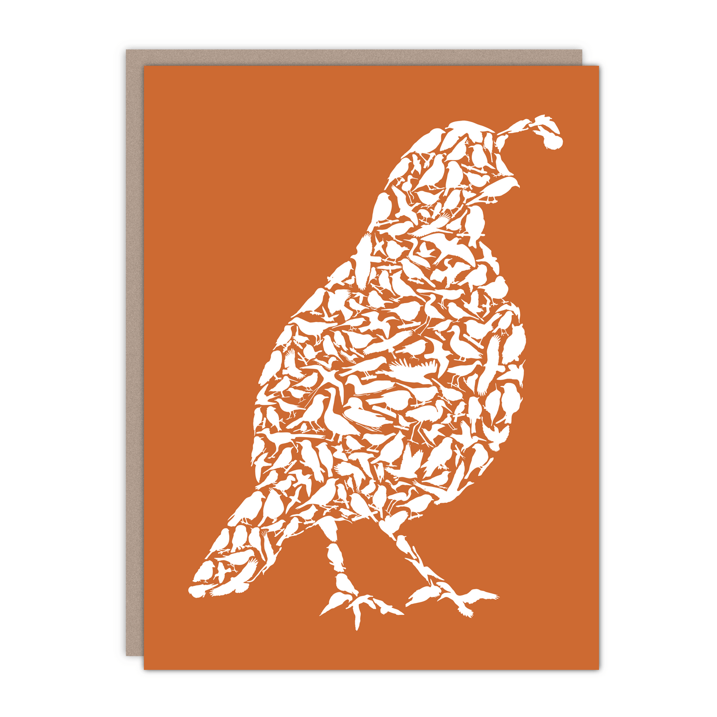 New size! Quail Art Card - Alice Frost Studio