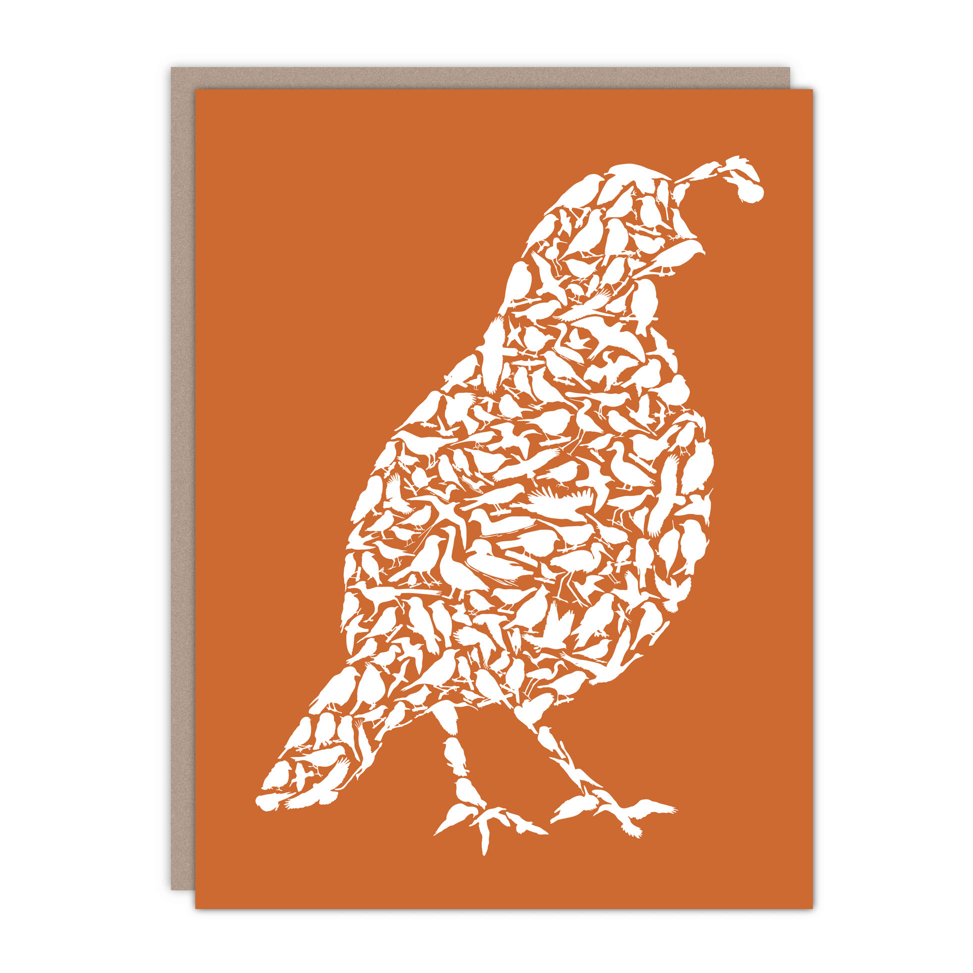 New size! Quail Art Card - Alice Frost Studio