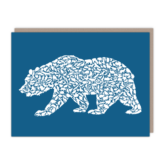 New size! Grizzly Bear Card - Alice Frost Studio