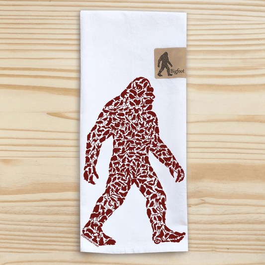 Bigfoot Flour Sack Towel - Alice Frost Studio
