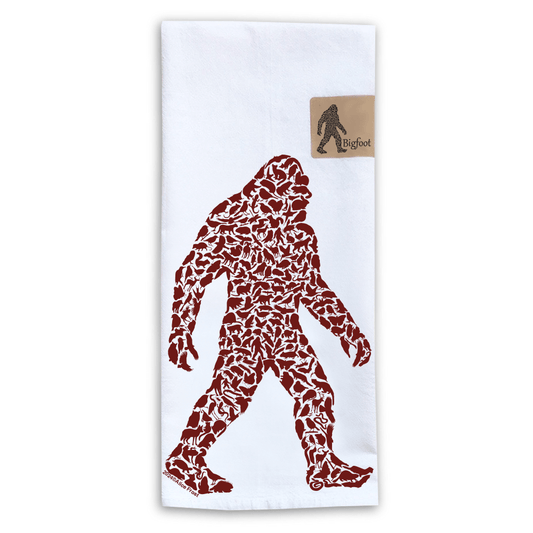 Bigfoot Flour Sack Towel - Alice Frost Studio