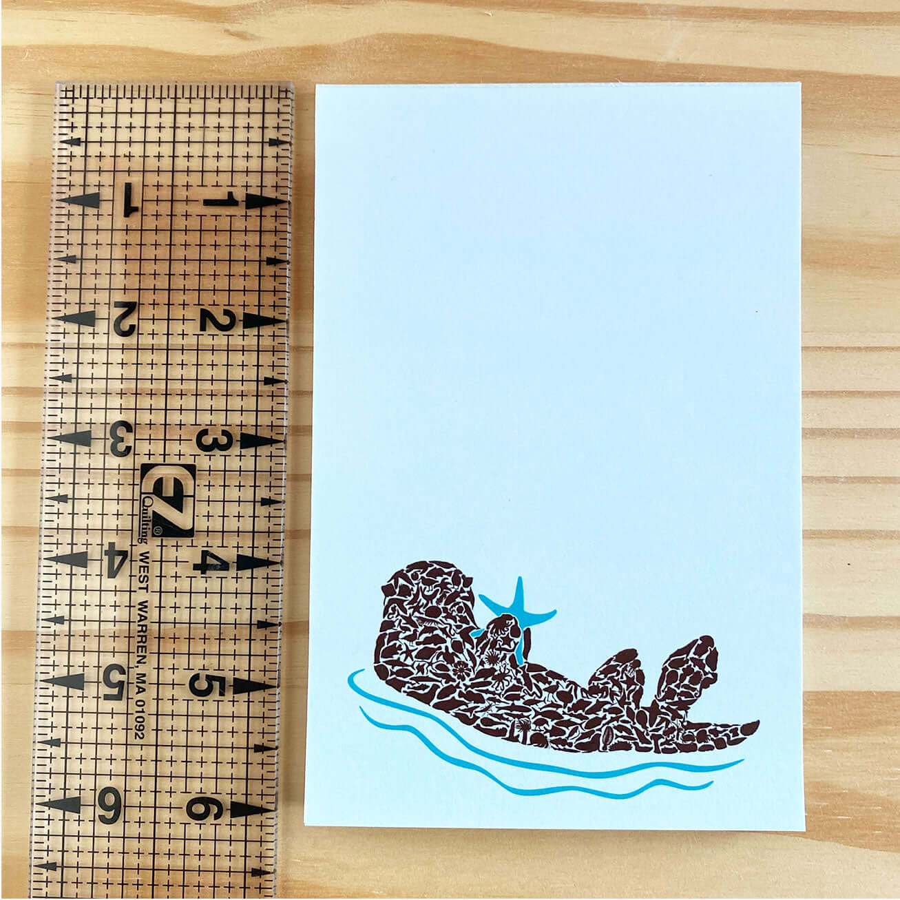 Sea Otter Recycled Notepad - Alice Frost Studio