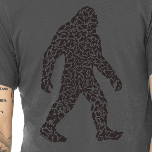 Bigfoot Asphalt Grey Cotton T-shirt - Alice Frost Studio