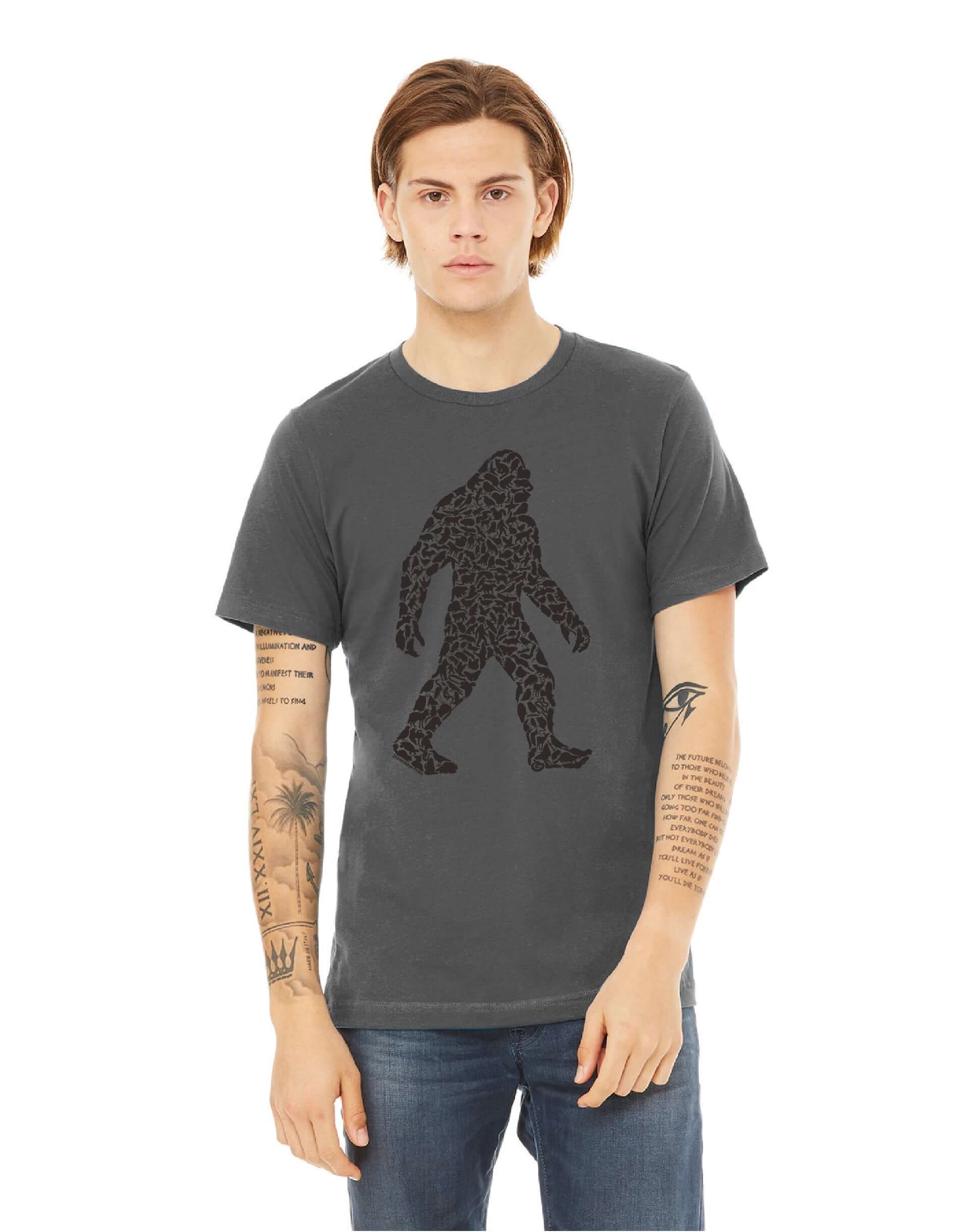 Bigfoot Asphalt Grey Cotton T-shirt - Alice Frost Studio