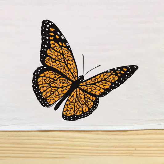 Monarch Butterfly Flour Sack Towel - Alice Frost Studio