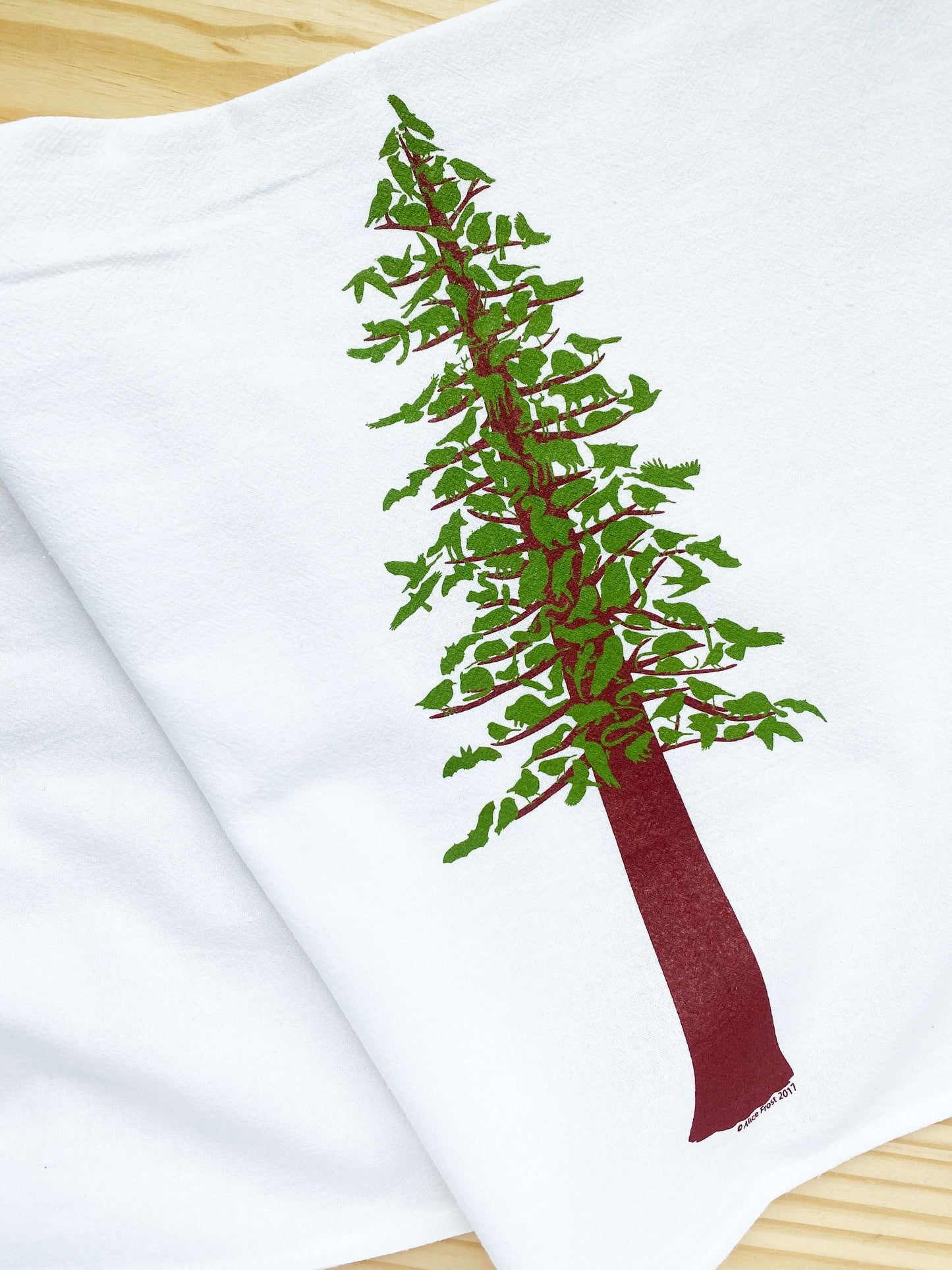 Redwood Tree Flour Sack Towel - Alice Frost Studio