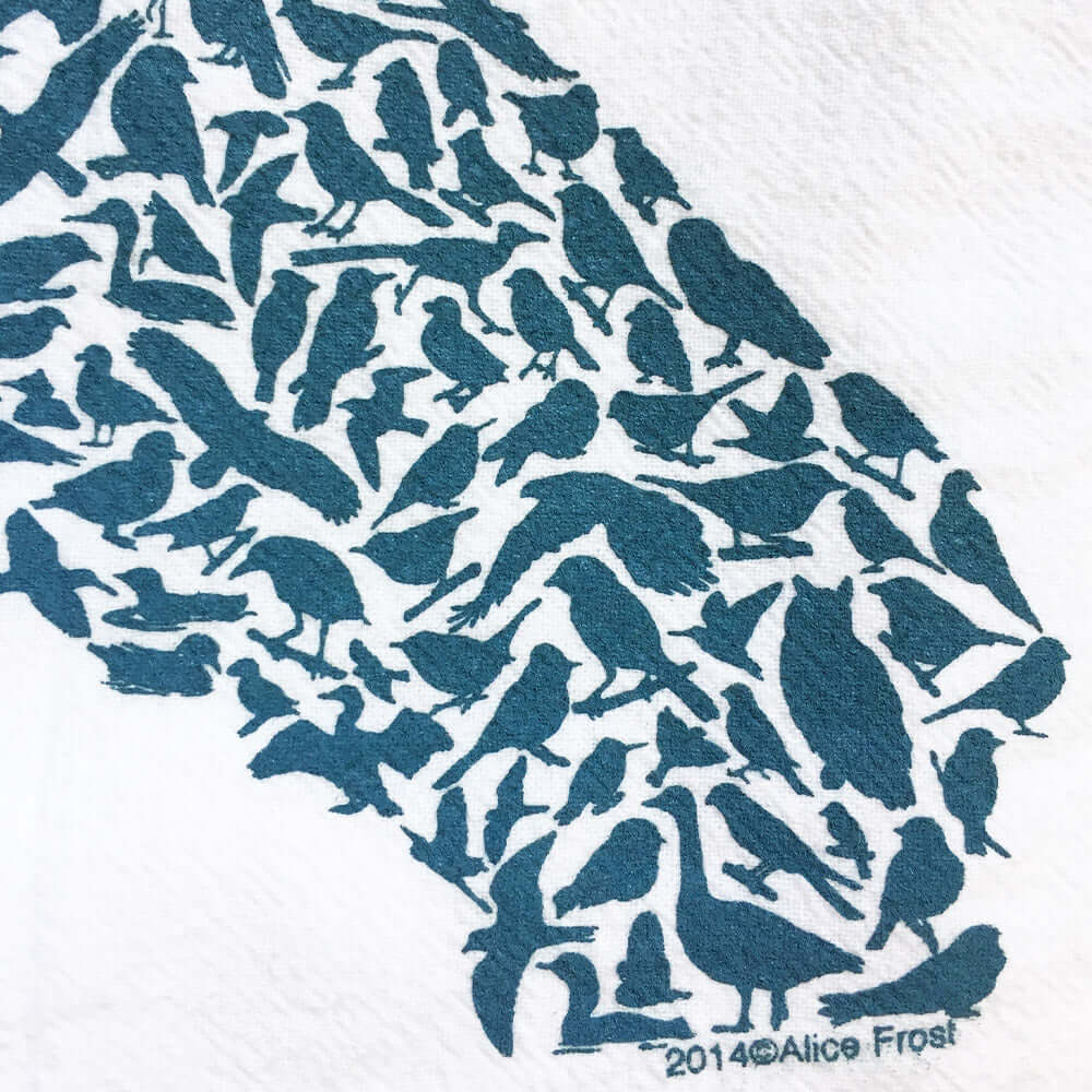 California Birds Cotton Towel - Alice Frost Studio
