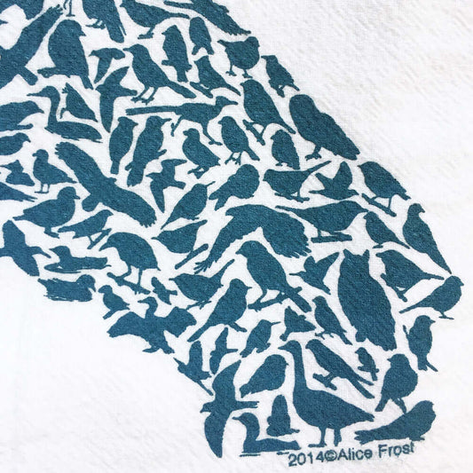 California Birds Cotton Towel - Alice Frost Studio