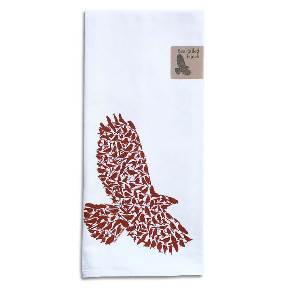 Red tailed Hawk Dish Towel - Alice Frost Studio