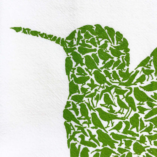 Hummingbird Kitchen Tea Towel - Alice Frost Studio