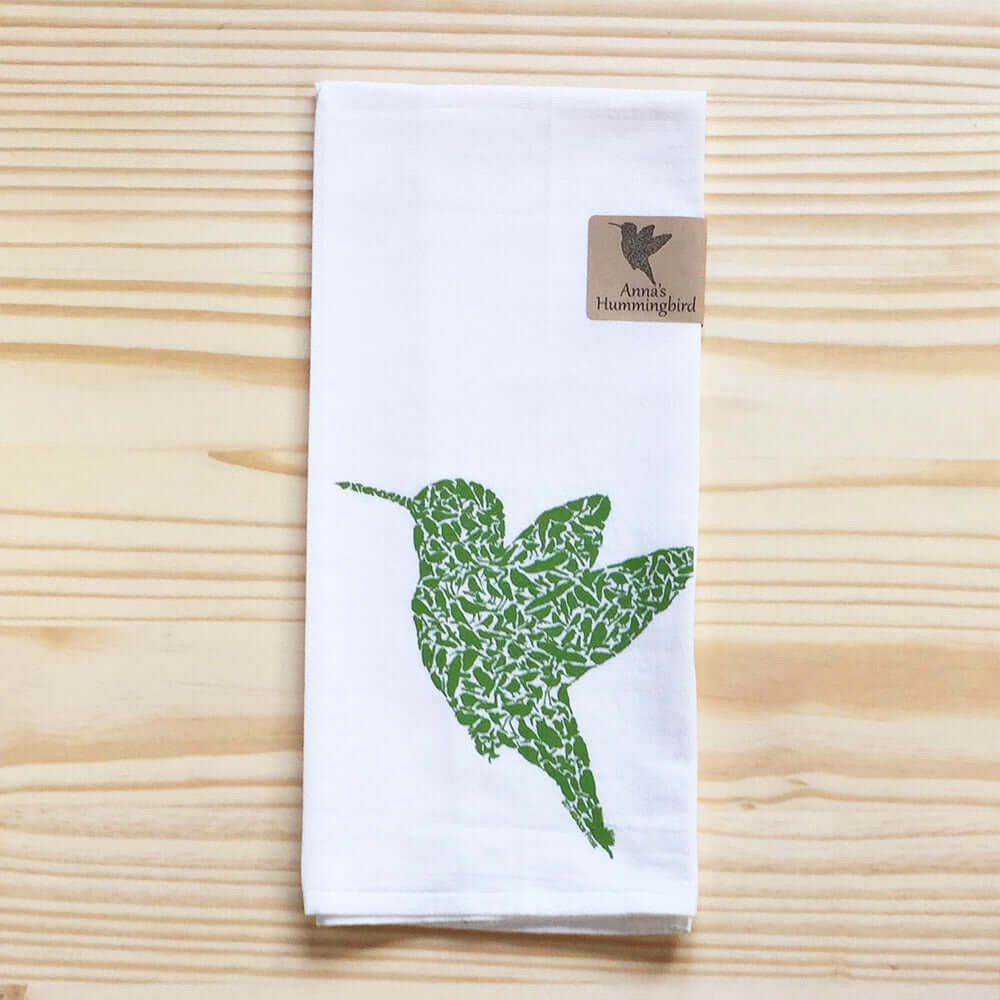 Hummingbird Kitchen Tea Towel - Alice Frost Studio