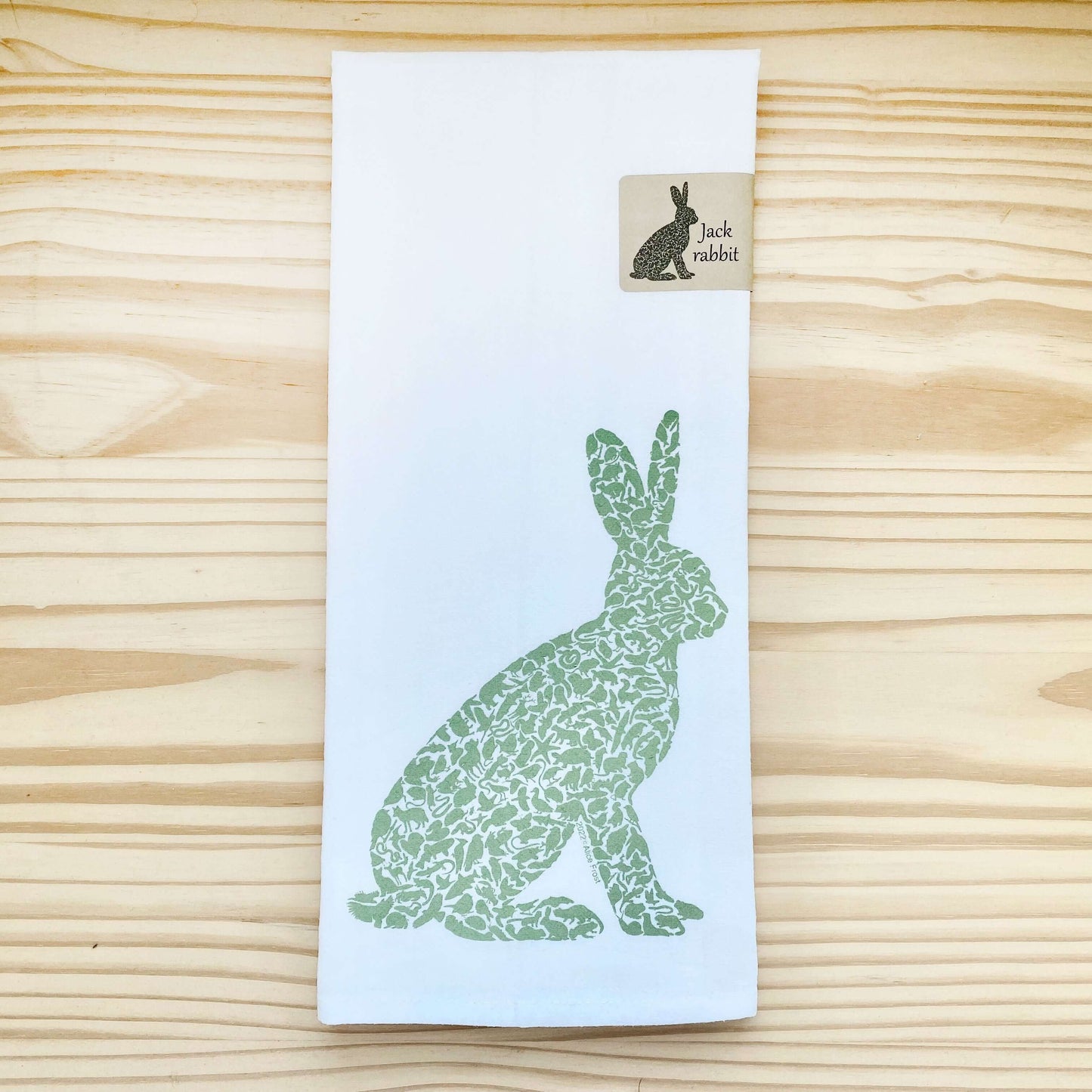 Jack Rabbit Tea Towel - Alice Frost Studio