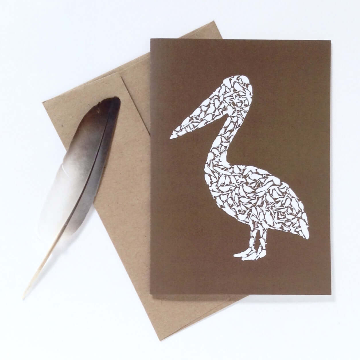 Great White Pelican Card - Alice Frost Studio