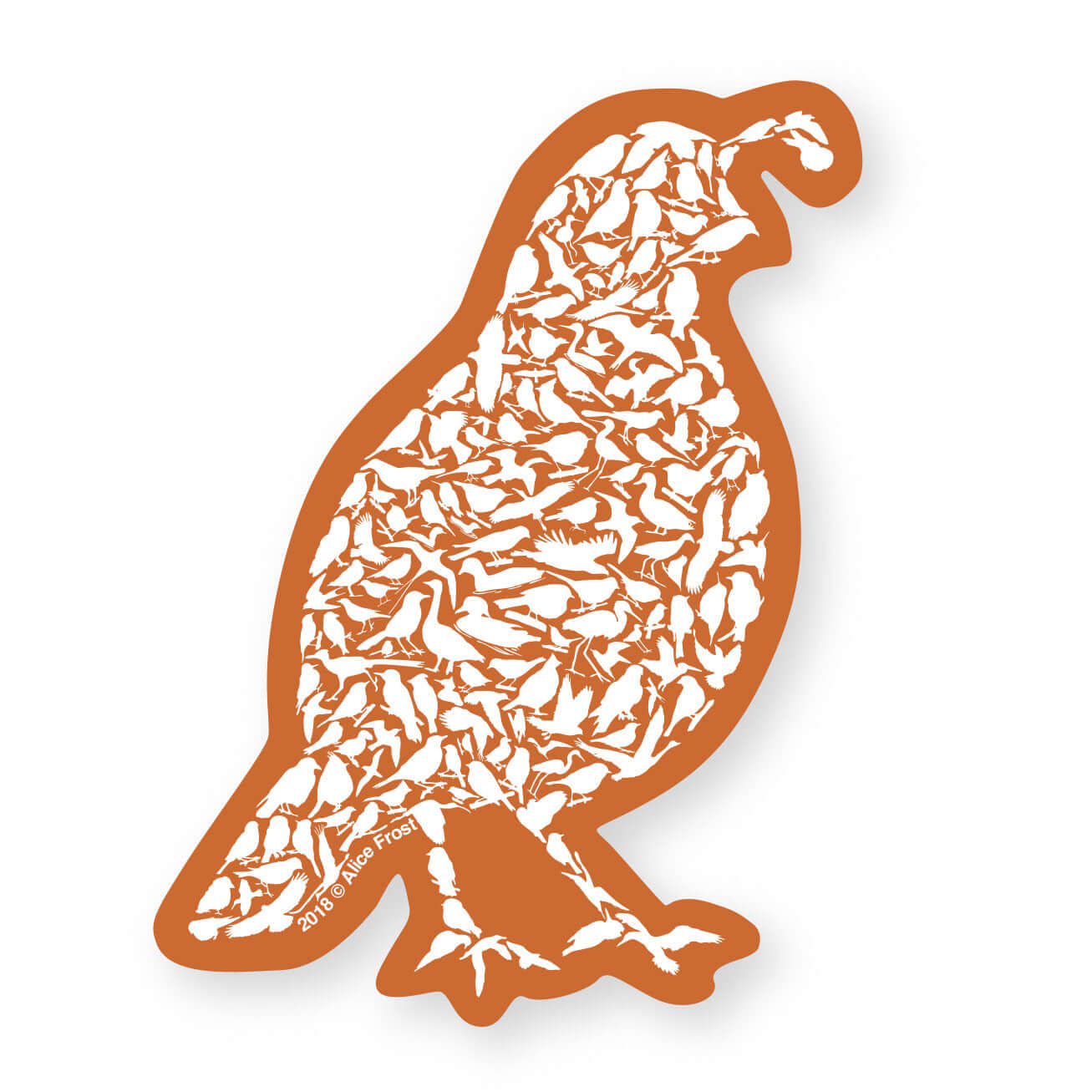 California Quail Sticker - Alice Frost Studio