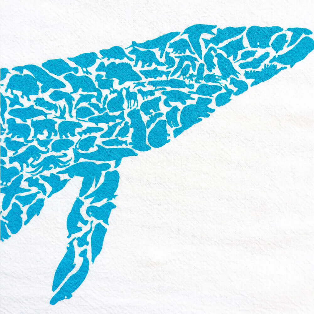 Humpback Whale Flour Sack Towel - Alice Frost Studio