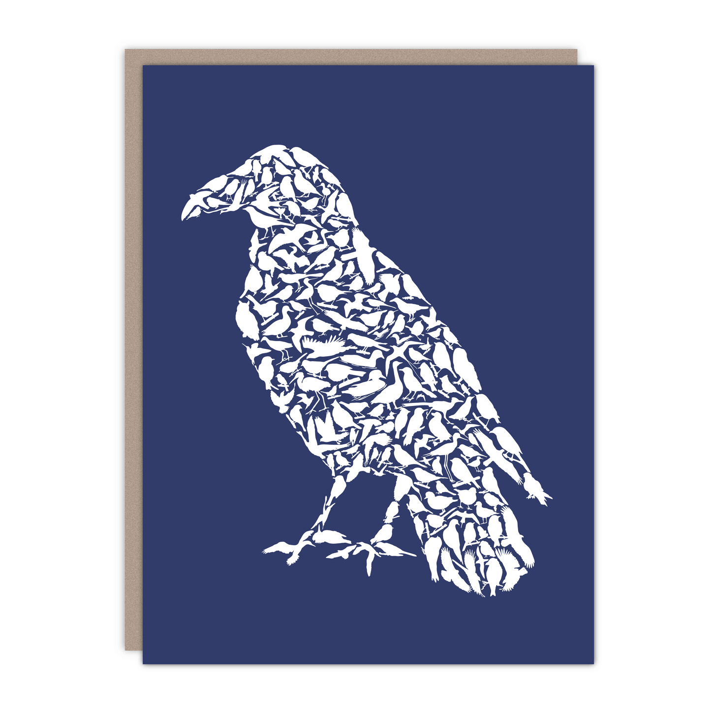 New size! Raven Recycled Greeting Card - Alice Frost Studio