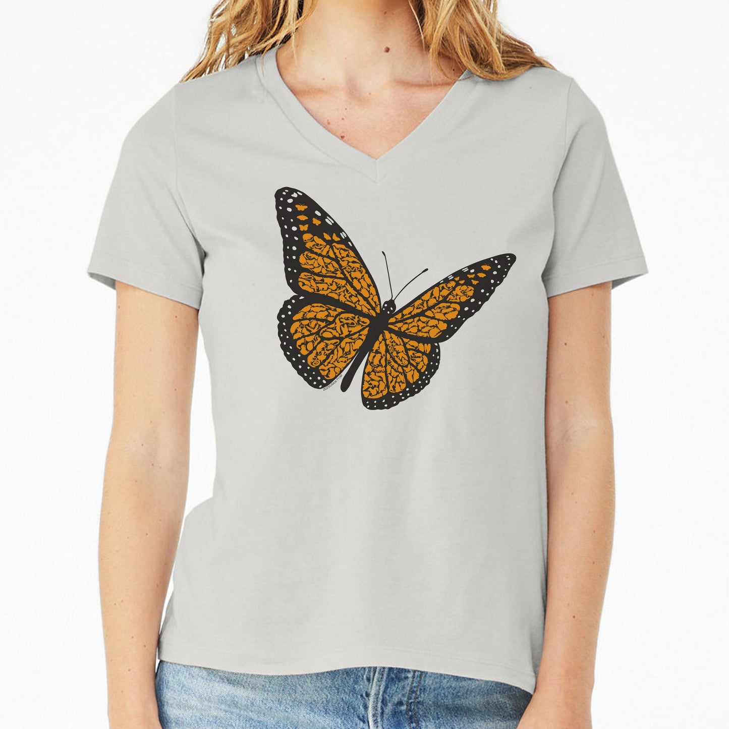 Emerging Monarch Butterfly 100% Organic Cotton T-Shirt for Women