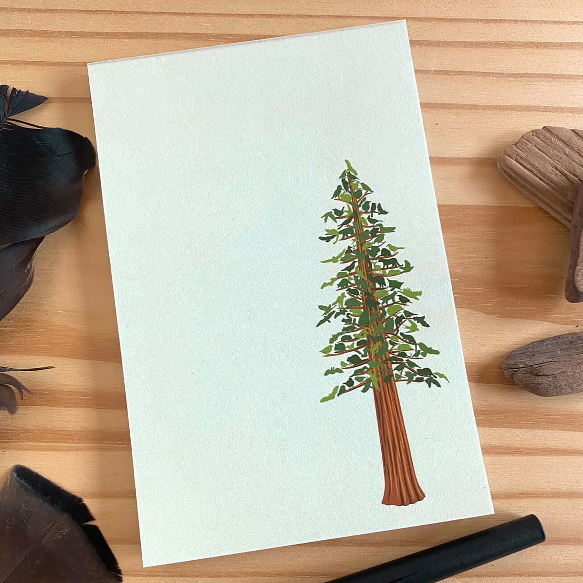 Tree Motepad Redwood Tree Recycled Paper Notepad – Alice Frost Studio