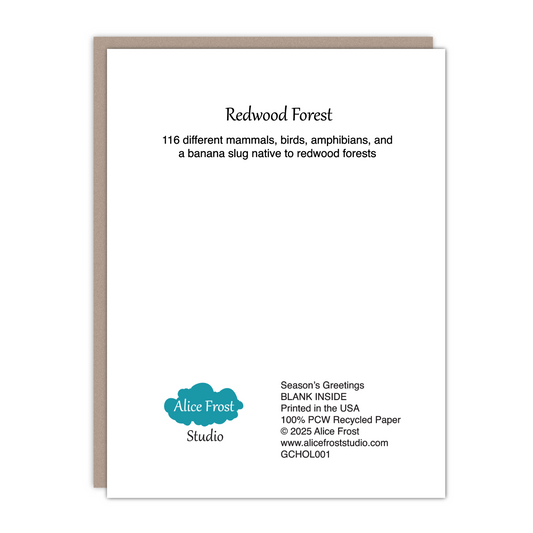 Season's Greetings Snow Globe Recycled Blank Card