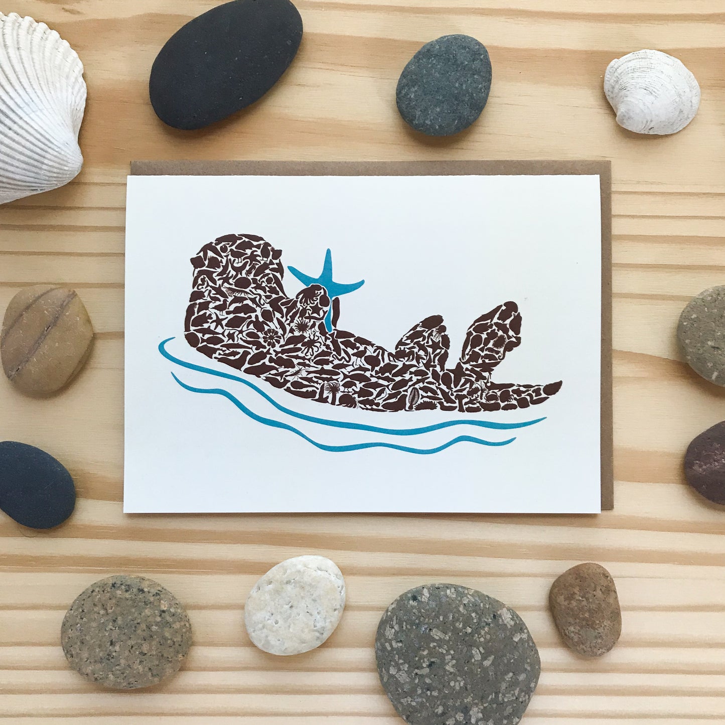 Sea Otter Card - Alice Frost Studio
