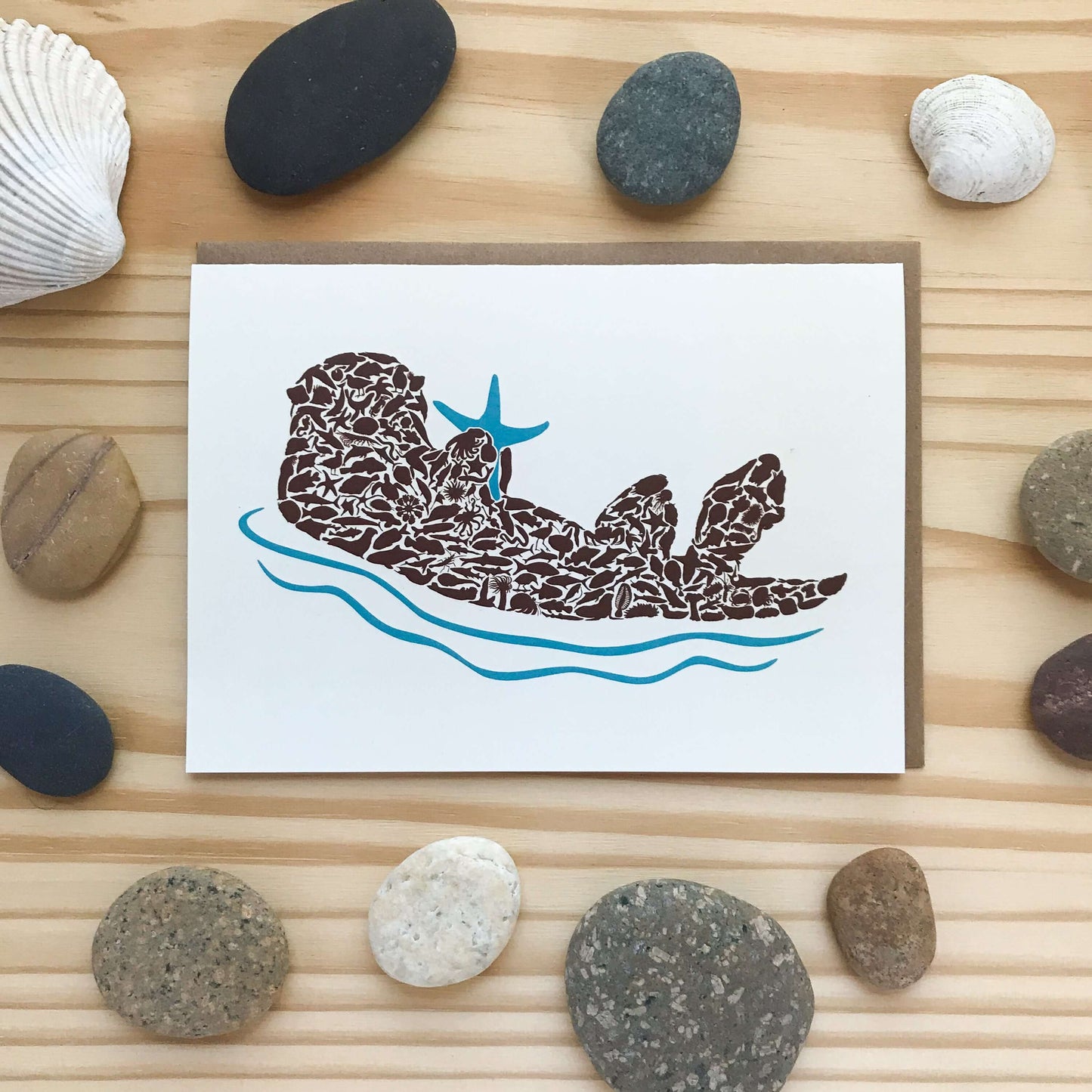 Sea Otter Card - Alice Frost Studio