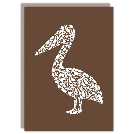 Great White Pelican Card - Alice Frost Studio