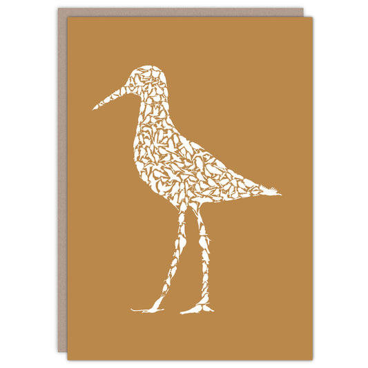 Sandpiper Card Recycled Ocean Art Card - Alice Frost Studio