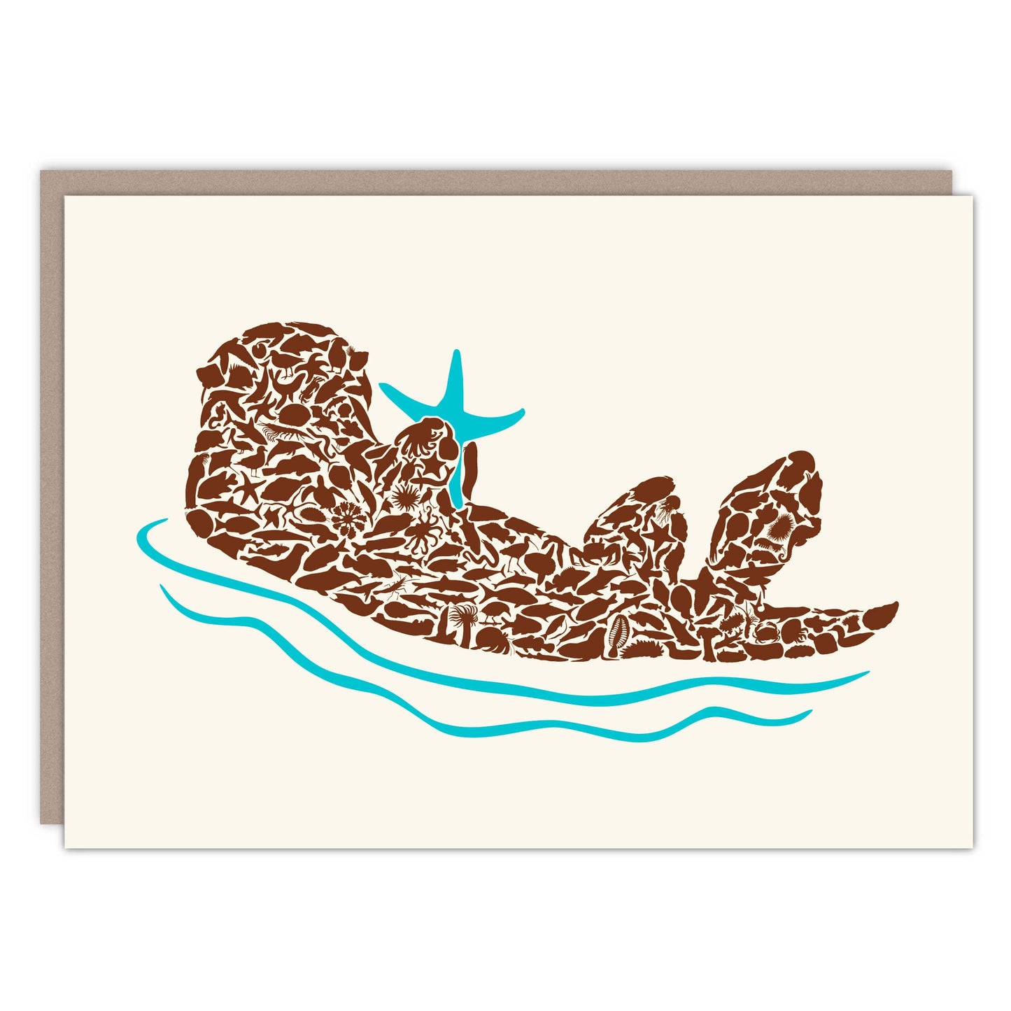 Sea Otter Card - Alice Frost Studio