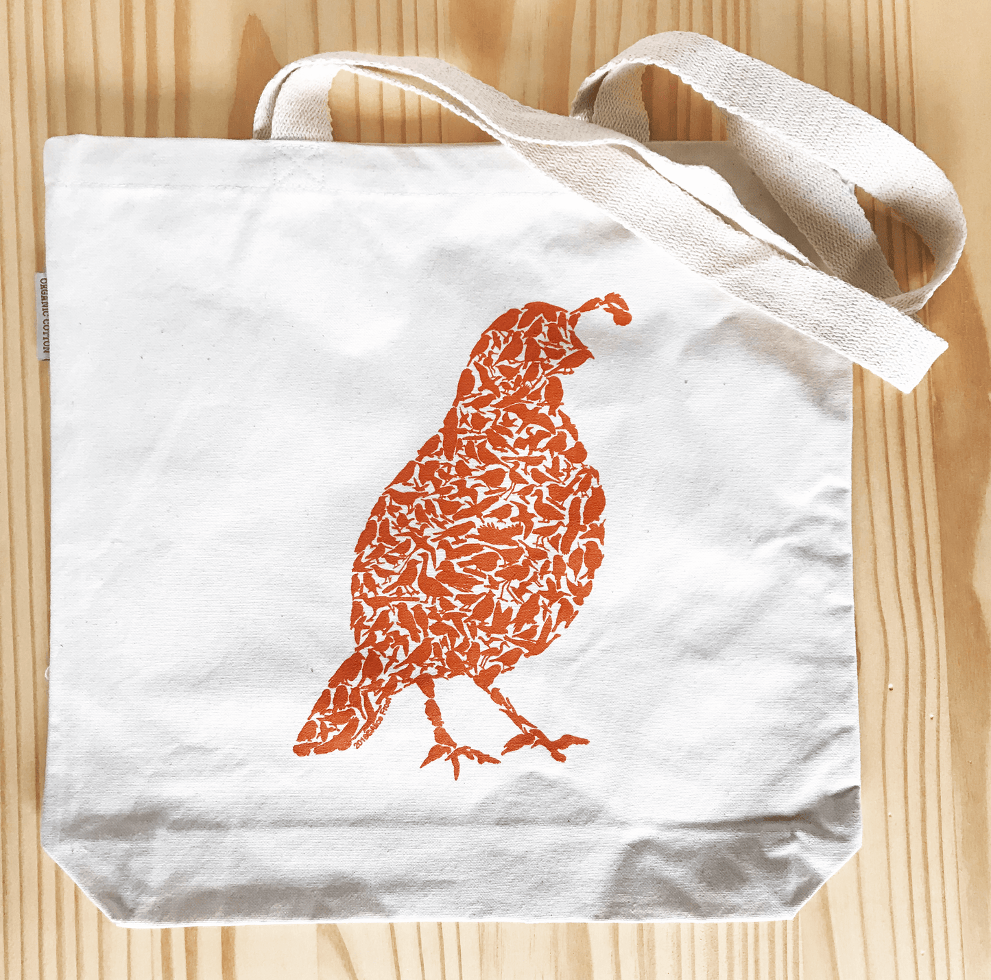 Quail Organic Tote Bag - Alice Frost Studio