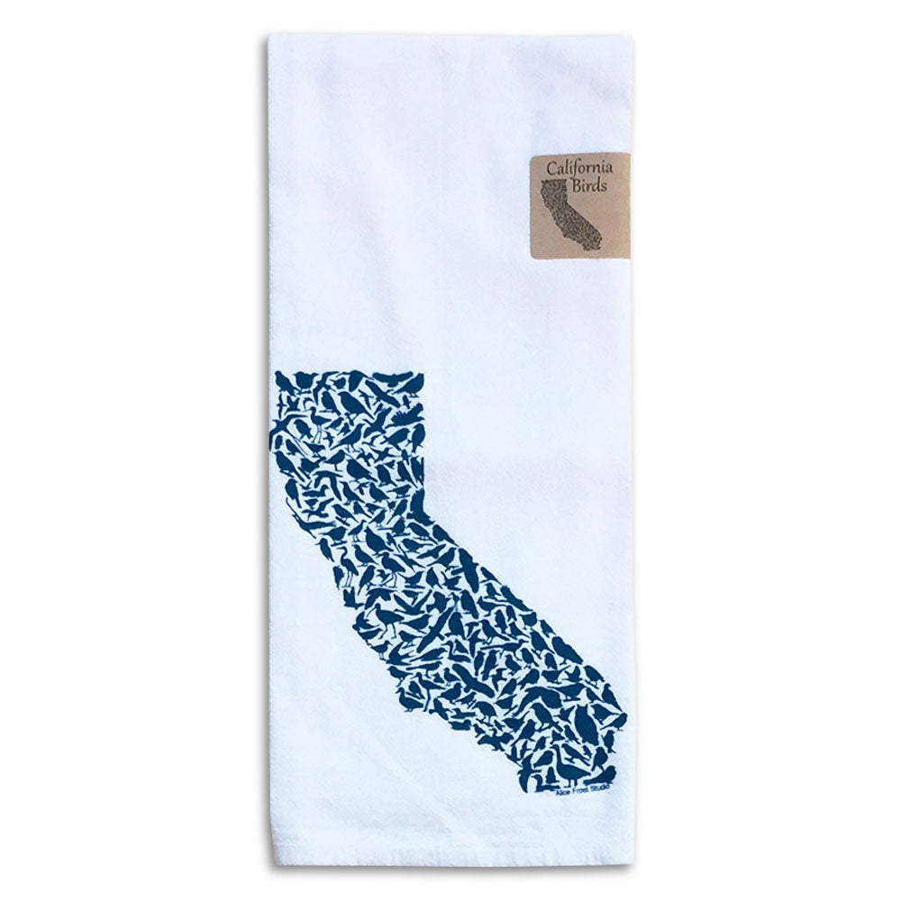 California Birds Cotton Tea Towel - Alice Frost Studio