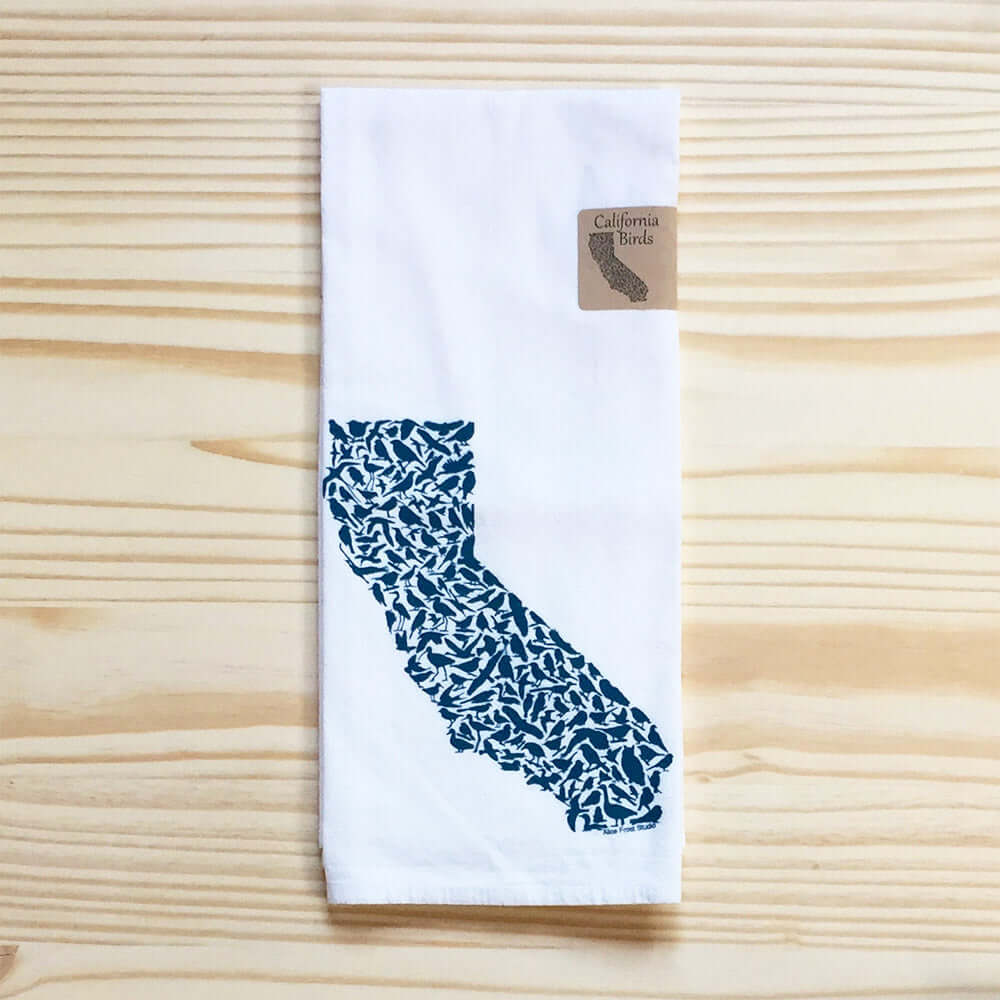 California Birds Cotton Towel - Alice Frost Studio