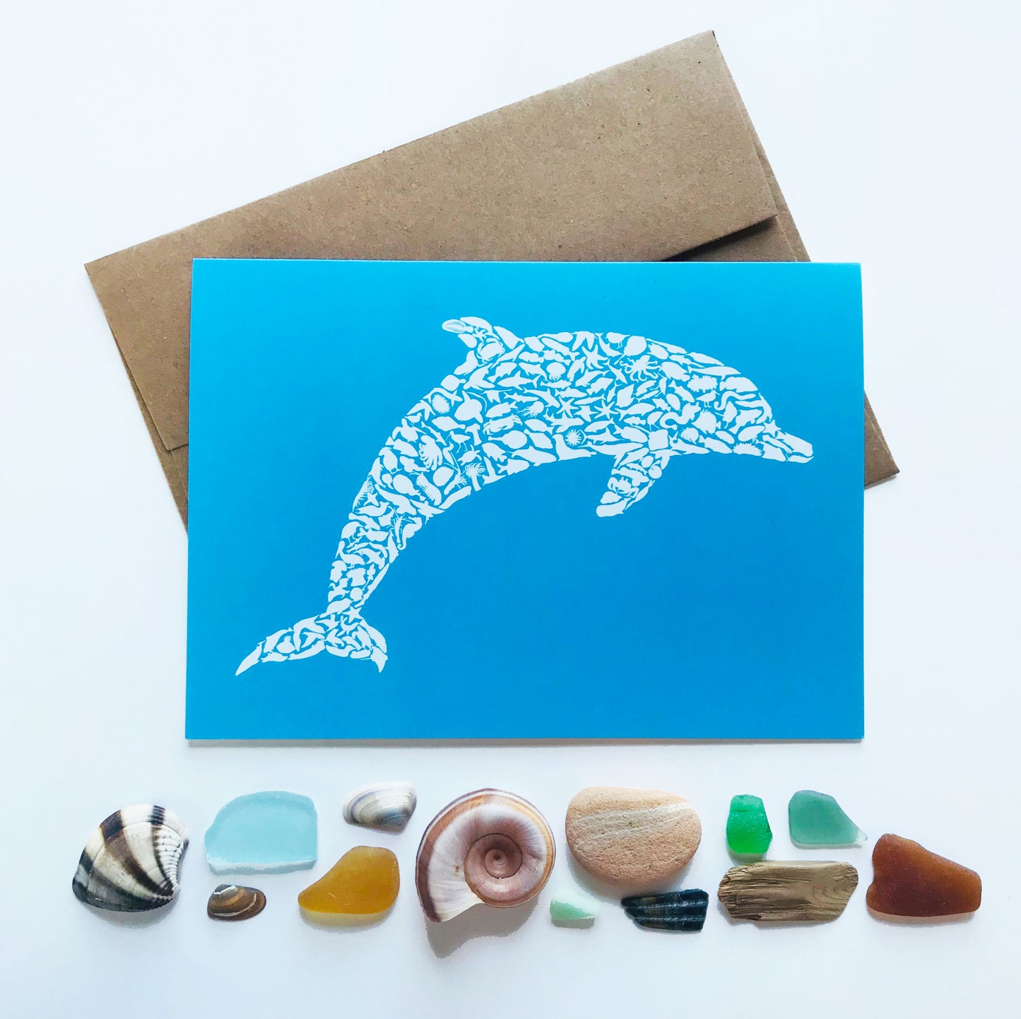 Bottlenose Dolphin Card - Alice Frost Studio