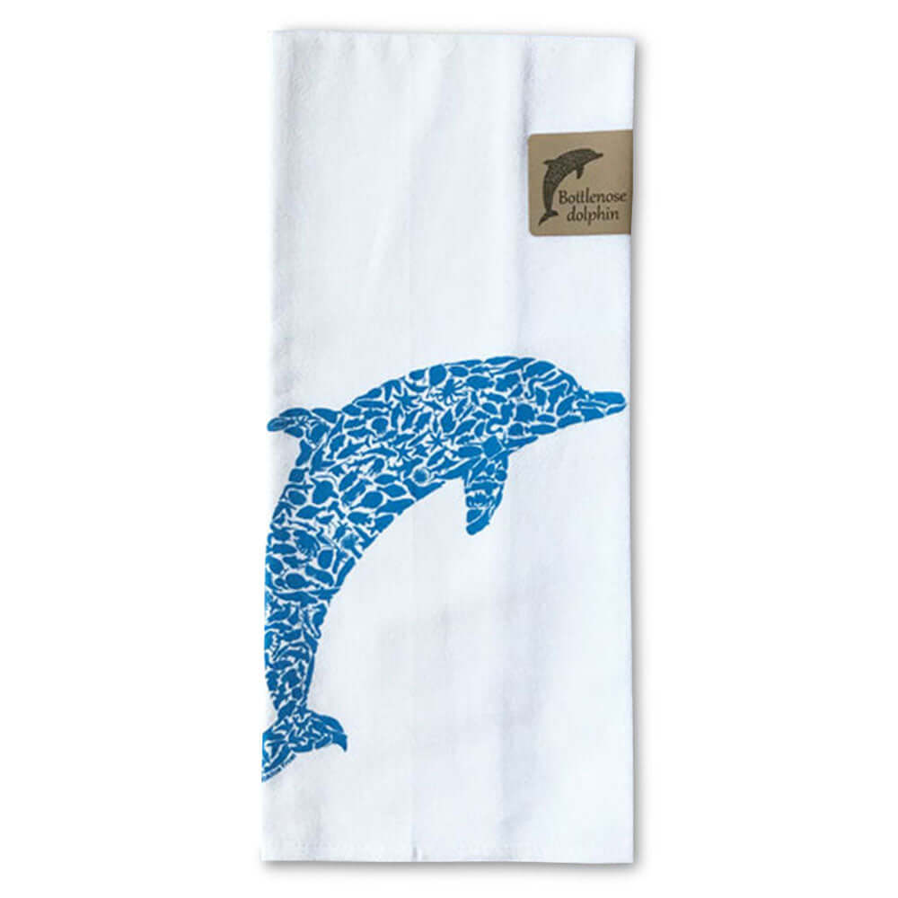 Bottlenose Dolphin Cotton Towel - Alice Frost Studio