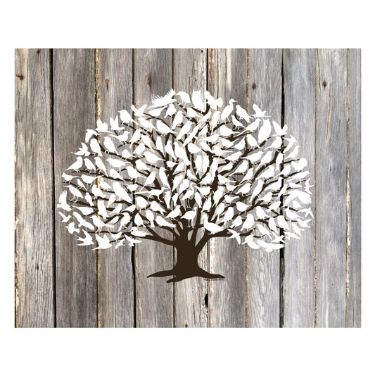 Oak Woodland Birds Wall Decor Art Print - Alice Frost Studio