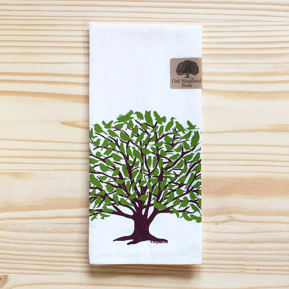 Oak Woodlands Tree Tea Towel - Alice Frost Studio