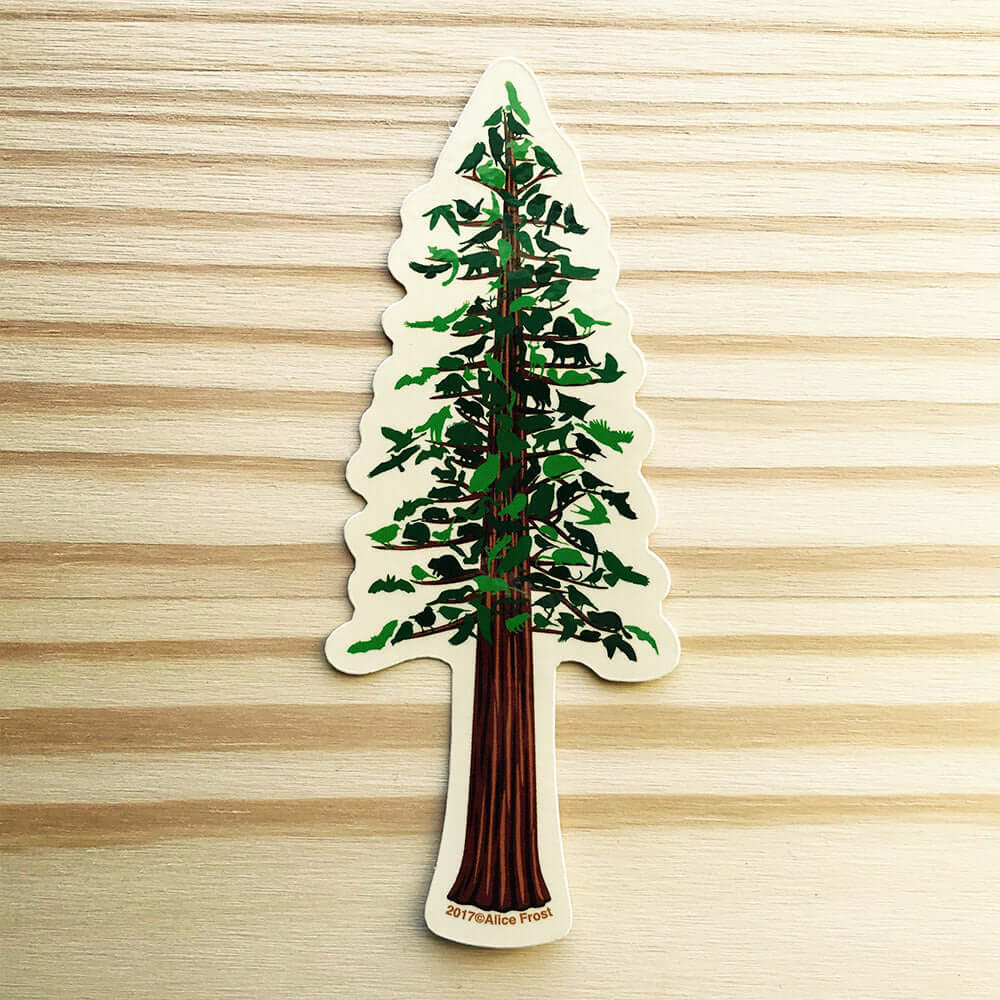 Redwood Tree Sticker - Alice Frost Studio