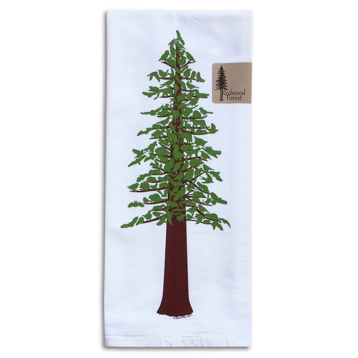 Redwood Tree Flour Sack Towel - Alice Frost Studio