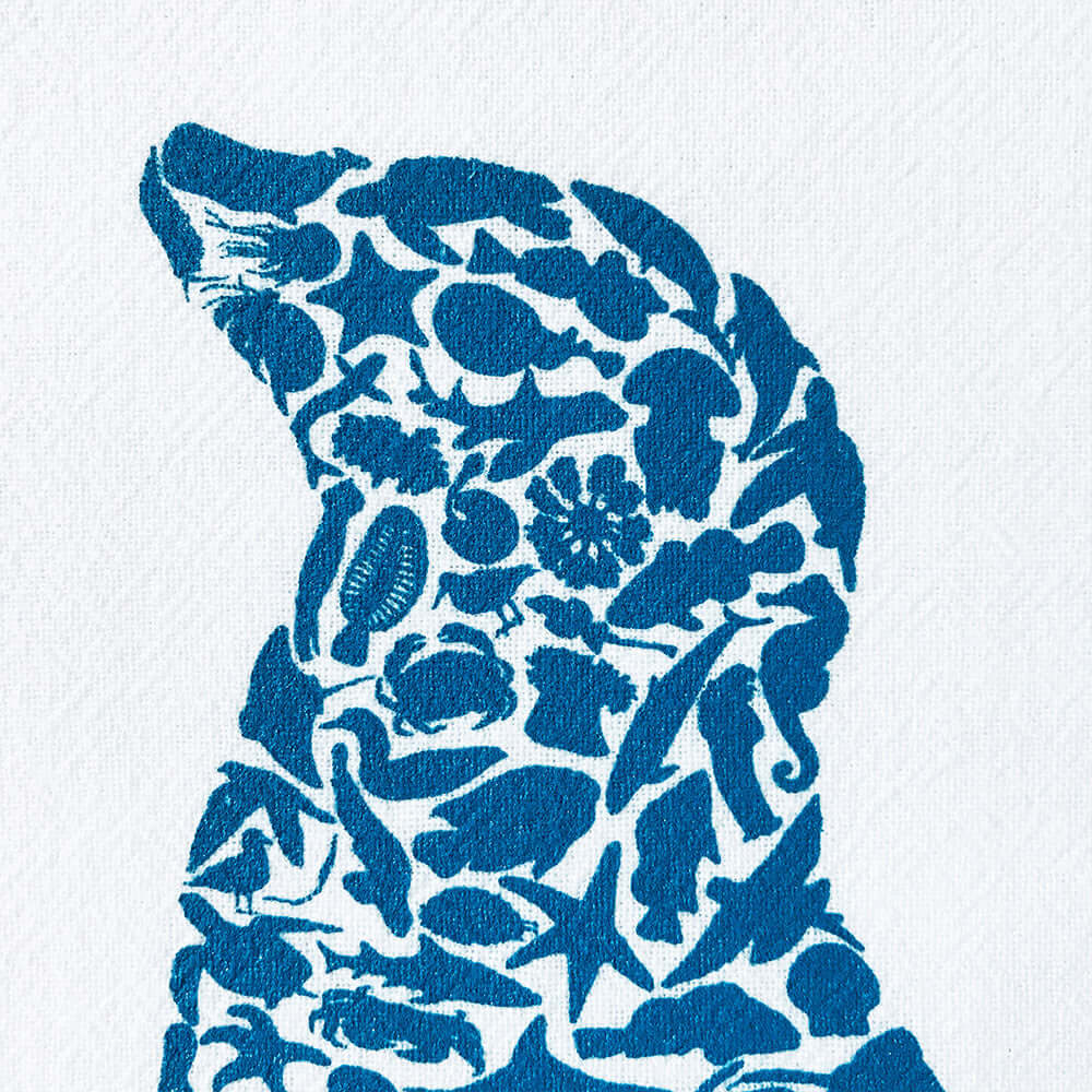 California Sea Lion Cotton Towel - Alice Frost Studio