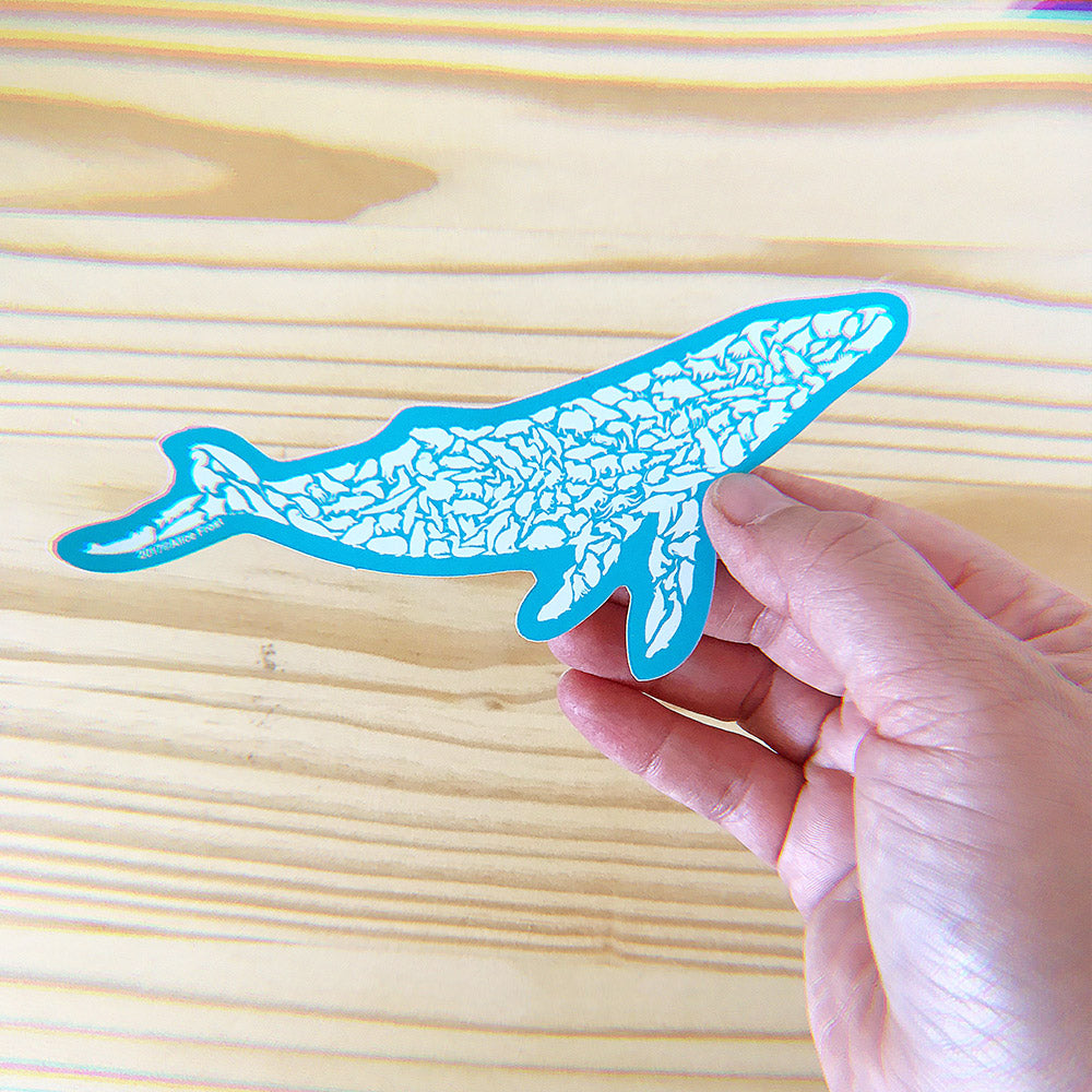 Humpback Whale Sticker - Alice Frost Studio
