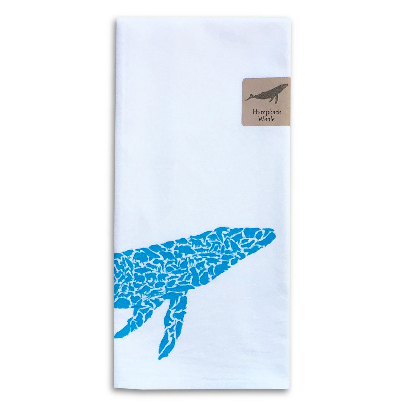 Humpback Whale Flour Sack Towel - Alice Frost Studio